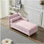 Chaise longue moderne avec revêtement en velours-137203300