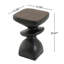 Table d'appoint sculpturale MGO à plusieurs niveaux pour une utilisation intérieure et extérieure
