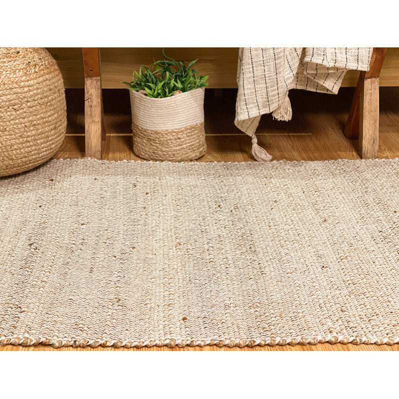 Tapis en jute Aleksei, Rectangle 4pi x 6 pi, Beige