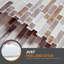 Carreau de dosseret auto-adhésif en vinyle l 12 po x L 12 po Standard Products -98494673