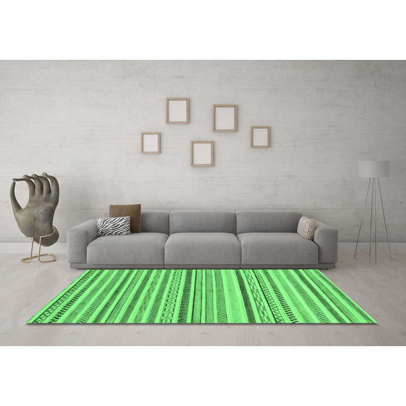 Kerlyn Washable Geometric Indoor Rug, Square 8'