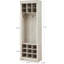 Armoire à chaussures, armoire de rangement pour chaussures avec portemanteau-1216024772