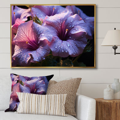 «Purple Morning Glory Morning Bliss», reproduction sur toile