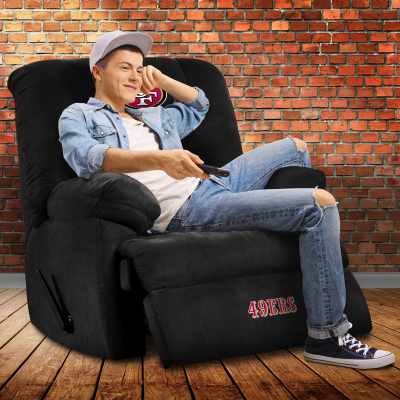 NFL Upholstered Recliner, San Francisco 49ers
