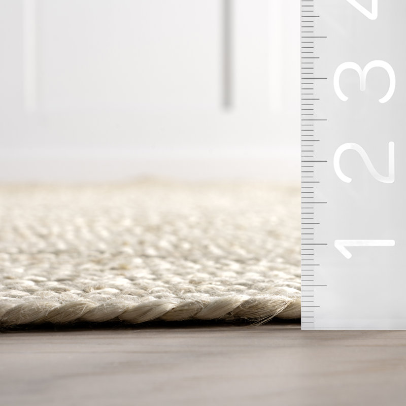 Marjorine Tiled Jute Area Rug, Rectangle 9'6" x 13'6"