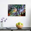 Curious Anemone Fish Colorful Peaceful Vibrant Fish Nature Ocean Wall Art Print 1 Piece Wrapped Canvas Wall Art-889177293