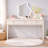 Cream White Vanity Desk With 3 Drawers, Modern Makeup Table Or Writing Desk, Multipurpose Dressing Table For Bedroom, No Mirror Included