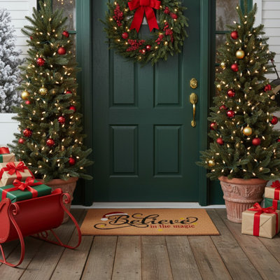Tapis d'extérieur antidérapant Loyola Believe in the Magic 29 po x 17 po