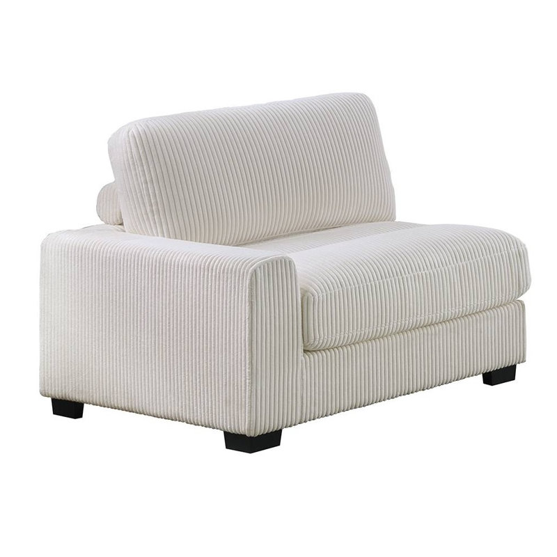 Ensemble modulaire en velours côtelé Audelio, Beige