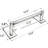 No Drill Adhesive Towel Bar - Strong Stick On Towel Rack for Bathroom, Kitchen, Living Room - Premium Brushed Stainless Steel - Easy Installation, No Tools Needed