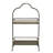 Clarinda Decorative Metal 2 Tier Tray with Handle