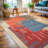 Koressa Chenille Washable Geometric Indoor Rug-1140535989