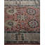 Tapis noué à la main Mazarine, unique en son genre - rouge