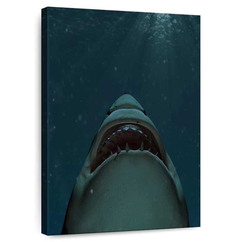 Brampt Jaws Of Great White Shark, 51" H x 34" W