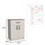 Armoire garde-manger à un rangement, deux tablettes intérieures  -1731089556