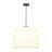 Eclectic Modern 3-Light Tapered Linen Fabric Pendant