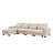 Modern Large L-Shape Feather Filled Sectional Sofa-478729621