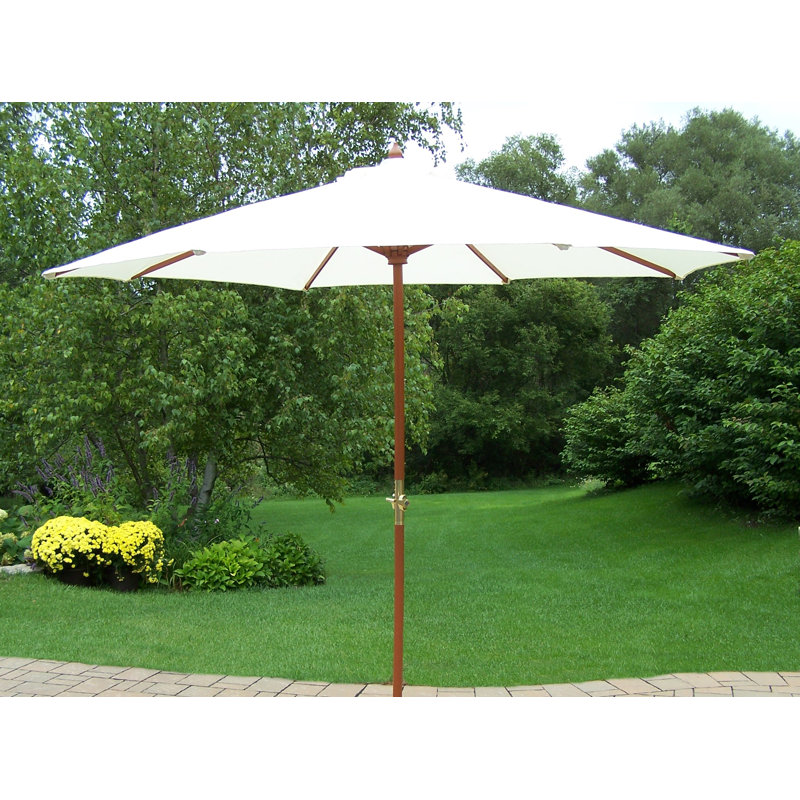 Bosch 108'' Market Umbrella, Green, No, Pulley