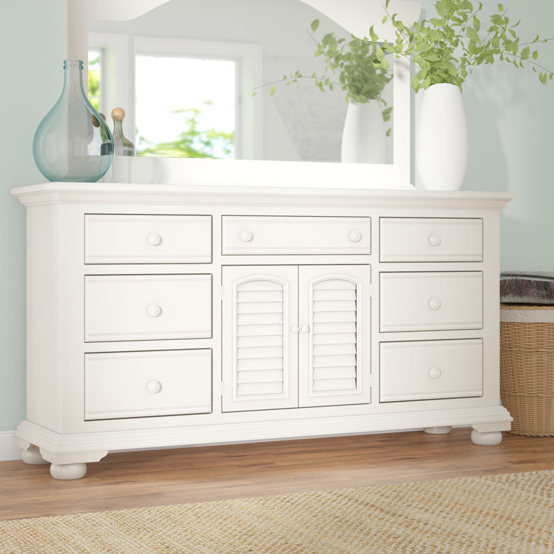 Gingerich 70'' W 7 - Drawer Dresser, Eggshell White