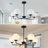5-Light Dimmable Sputnik Modern Linear Chandelier-1362898526