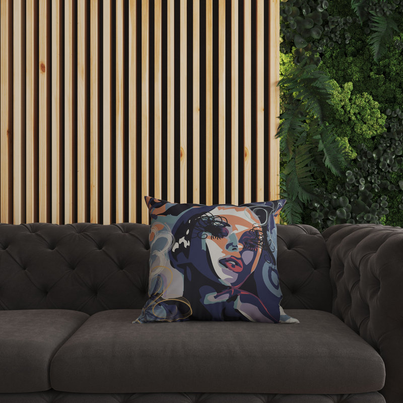 Outdoor Reversible Throw Pillow, 20" H x 20" W