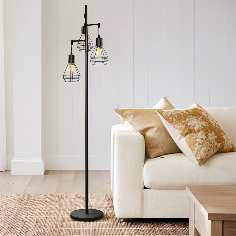 Asiel 65'' Tree Floor Lamp, Black
