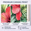 Toile fleur tropicale, art mural hibiscus, Prou-28765785-28765787