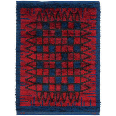 Vintage One-of-a-Kind Rectangle 5' X 7' Hand Knotted Area Rug