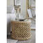 Malacca Glass End Table