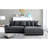 Luxe Oversized Two-Piece Right Facing Sectional Couch With Deep Seating, 102.4-Inch L Shaped Sofa In Soft Corduroy Fabric