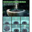 Panneau solaire 100% verre, fontaine solaire 3,5W