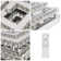 17.71" Modern Square Crystal Infinitely Dimmable Ceiling Light With Remote Control