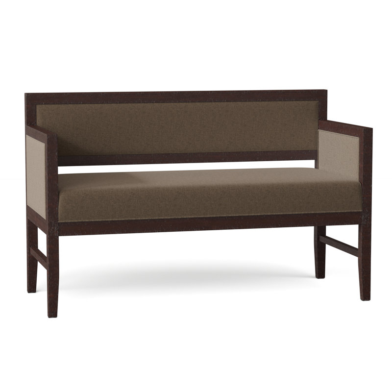 Snyder Upholstered Bench, Espresso, 9906 Linen
