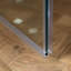 Porte de douche à charnière pivotante simple sans cadre l 44-45 "x H 76", verre trempé incassable de 3/8 po (10 mm) d'épaisseur-107531510
