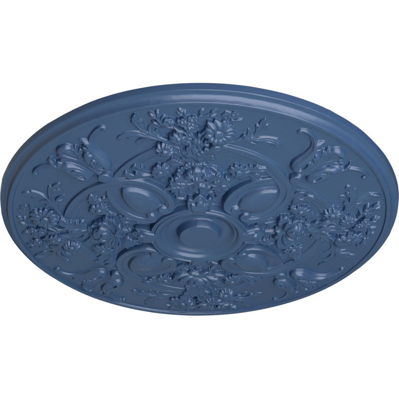 Endurathane Baile Ceiling Medallion, 31 1/4"OD x 2 1/4"P (Fits Canopies up to 6"), Hand-Painted Americana Finish, Americana