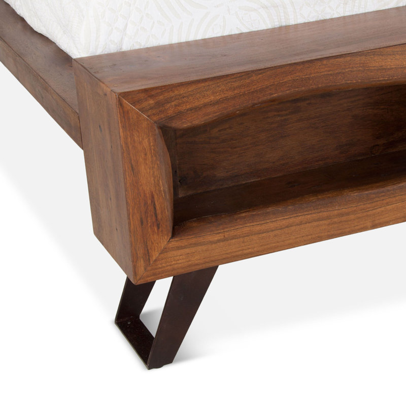 London Loft Queen Storage Bed, Brown