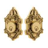 Nostalgic Warehouse Victorian Plate Double Cylinder Deadbolt
