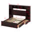 Lit en bois avec armoire-501988101