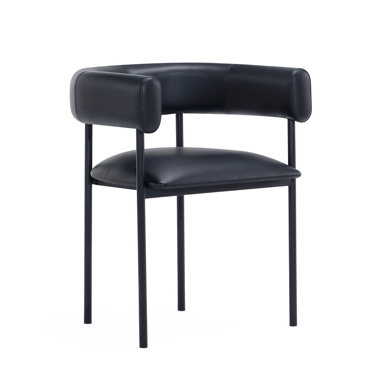 Chaise de salle à manger Onda, Noir