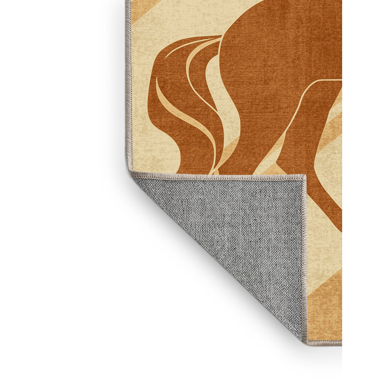 Tapis arc-en-ciel lavable à la machine Pavli, 4 x 6