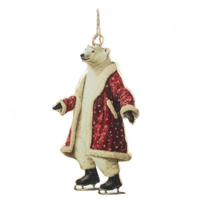 Gentleman Polar Bear Ornament