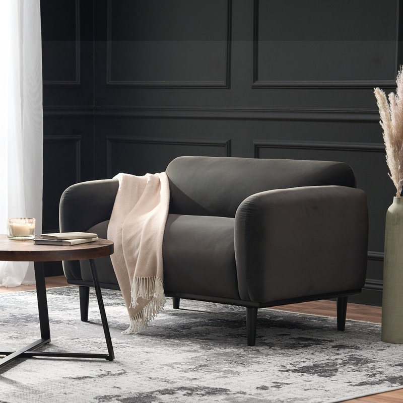 Causeuse Soft, Gris foncé