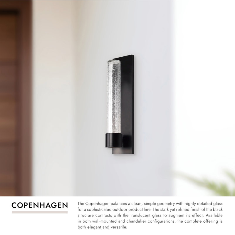 1 - Light LED Outdoor Armed Sconce
