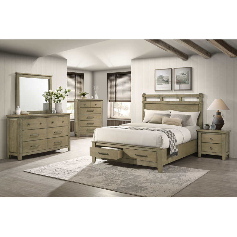 Ensemble de chambre avec très grand lit 5 pièces Henry, King
