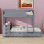 Bunk Bed with Trundle, Storage Shelves and Desk, Perfect for Shared Rooms-1212747643