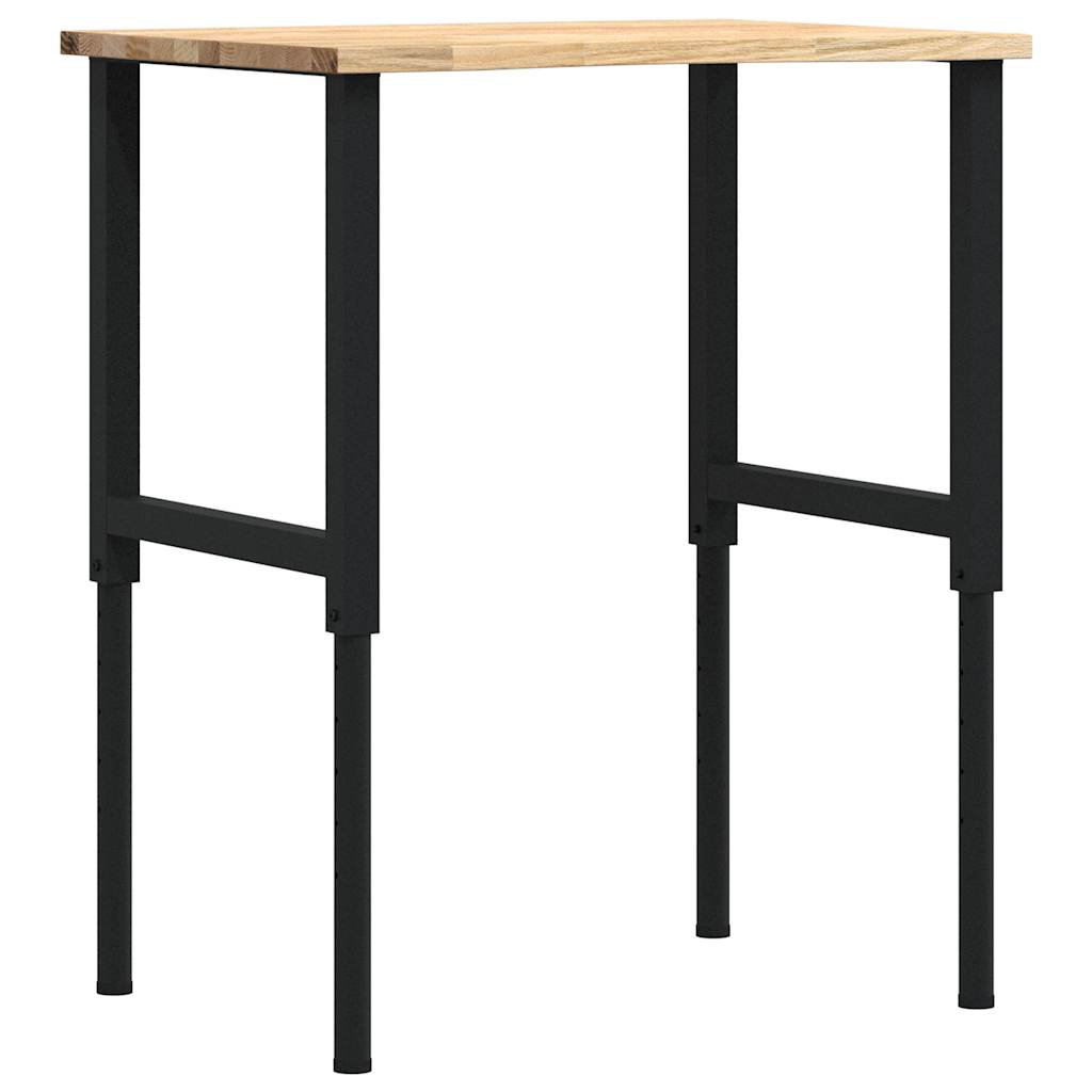 Solid Wood Top Height-Adjustable Workbench