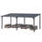 Hardtop Gazebo With Galvanized Steel Sloping Roof-124065815