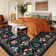 Moroccan Flower Washable Carpet Non-Slip Rug Decor Throw Mat