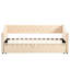 Lit de jour simple rembourré beige avec lit gigogne escamotable - Convient à de multiples espaces de vie. Option de sommeil confortable.-1201795331