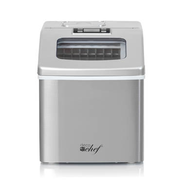 ColorLife 26 lb. lb. Daily Production Bullet Ice Countertop Ice Maker, Self-Cleaning Ice Makers Finish: Black WY-SLIM01B